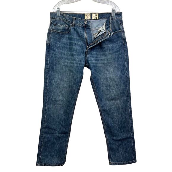 Red Head Brand Co Jeans Straight Leg 5 Pocket Zip Fly Blue Men Size 36Wx30L - Picture 3 of 6